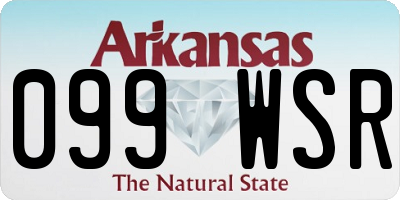 AR license plate 099WSR