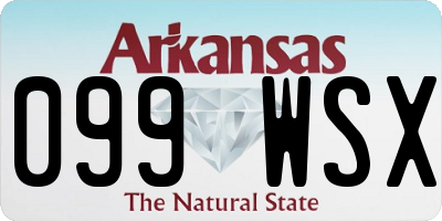 AR license plate 099WSX
