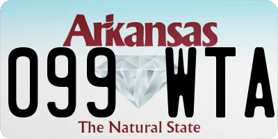AR license plate 099WTA