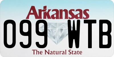AR license plate 099WTB