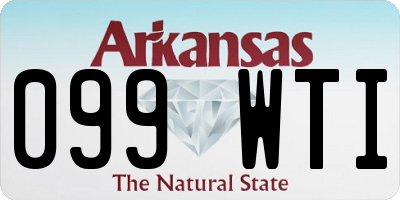 AR license plate 099WTI
