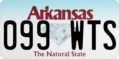 AR license plate 099WTS