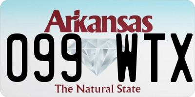 AR license plate 099WTX
