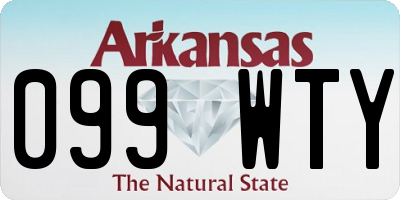 AR license plate 099WTY