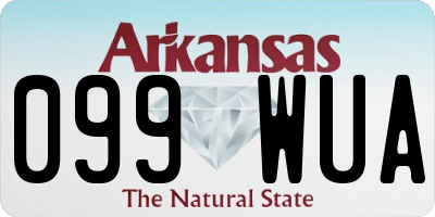 AR license plate 099WUA
