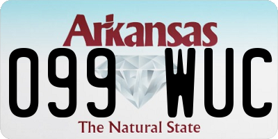 AR license plate 099WUC
