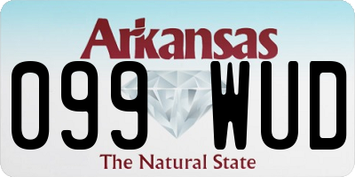 AR license plate 099WUD