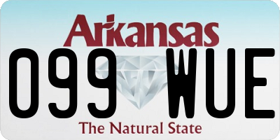 AR license plate 099WUE