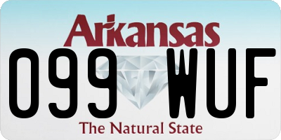 AR license plate 099WUF