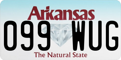 AR license plate 099WUG
