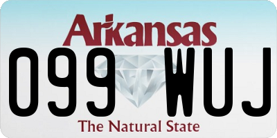 AR license plate 099WUJ