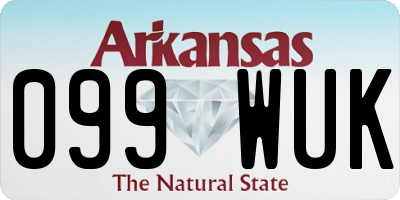 AR license plate 099WUK