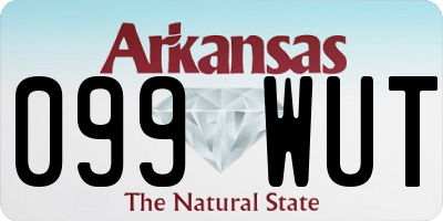 AR license plate 099WUT