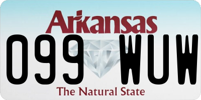 AR license plate 099WUW