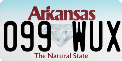 AR license plate 099WUX