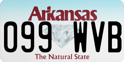 AR license plate 099WVB