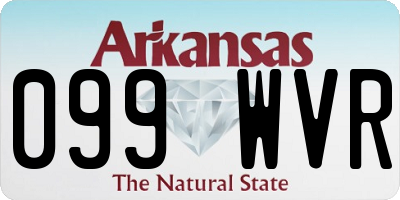 AR license plate 099WVR