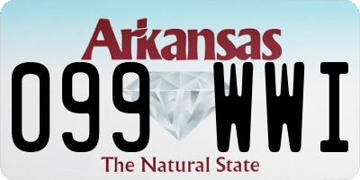 AR license plate 099WWI