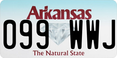 AR license plate 099WWJ