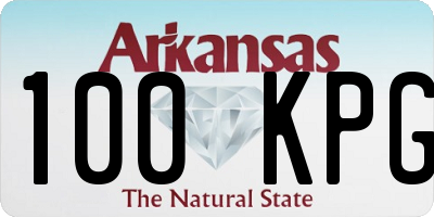 AR license plate 100KPG