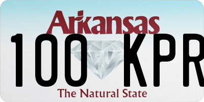 AR license plate 100KPR