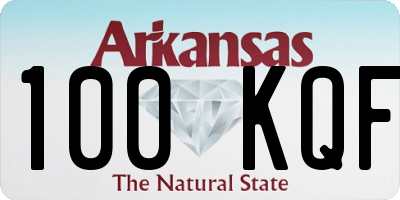AR license plate 100KQF