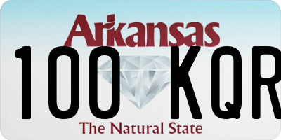 AR license plate 100KQR