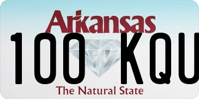 AR license plate 100KQU