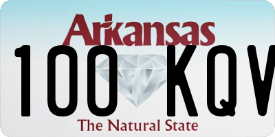 AR license plate 100KQV