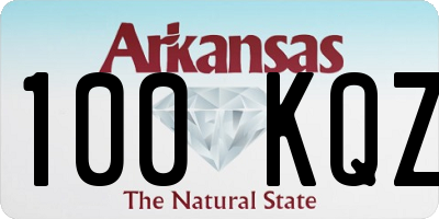 AR license plate 100KQZ
