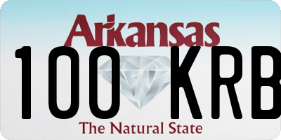 AR license plate 100KRB