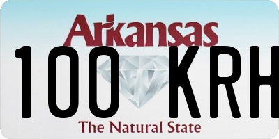 AR license plate 100KRH