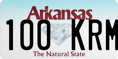 AR license plate 100KRM