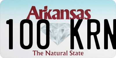 AR license plate 100KRN