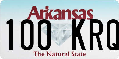 AR license plate 100KRQ