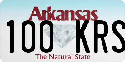 AR license plate 100KRS