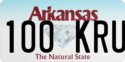AR license plate 100KRU