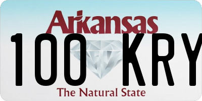AR license plate 100KRY
