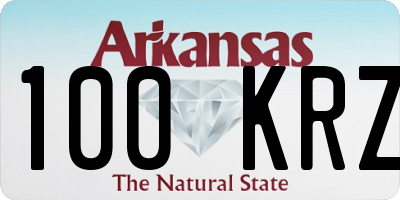 AR license plate 100KRZ