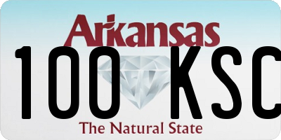 AR license plate 100KSC