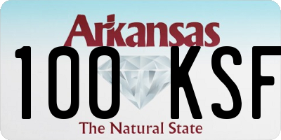 AR license plate 100KSF