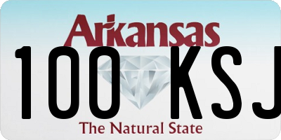 AR license plate 100KSJ
