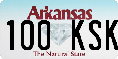 AR license plate 100KSK
