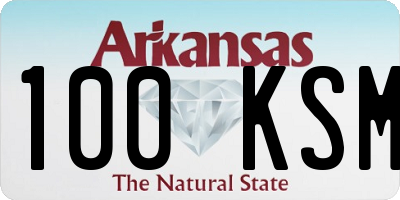 AR license plate 100KSM