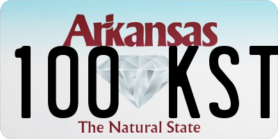 AR license plate 100KST