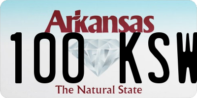 AR license plate 100KSW