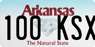 AR license plate 100KSX