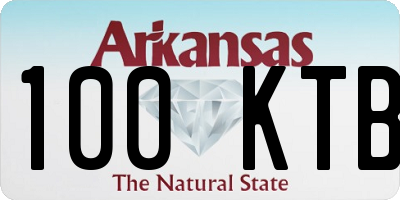 AR license plate 100KTB
