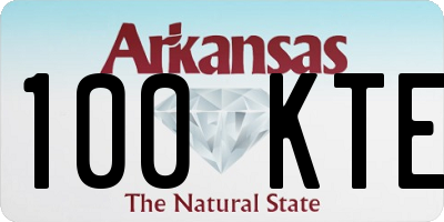 AR license plate 100KTE