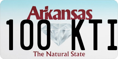 AR license plate 100KTI